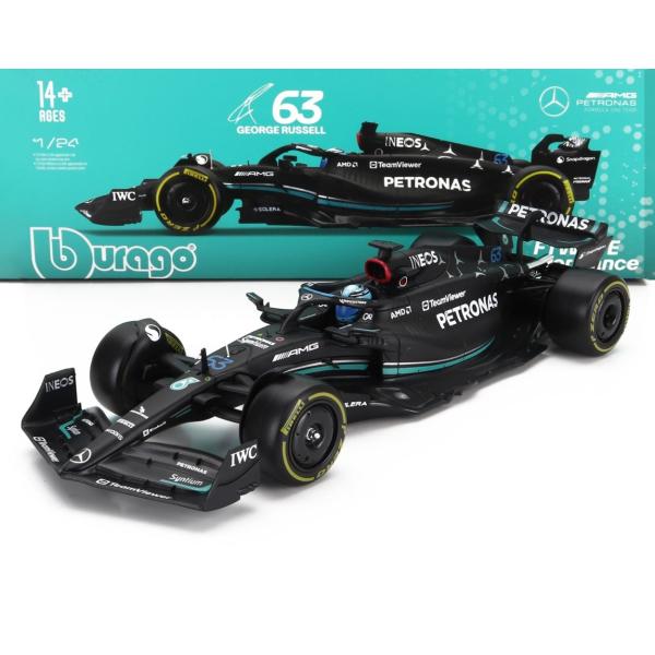 Mercedes Benz F1 W14 #63 George Russell 2023 マットブラ...