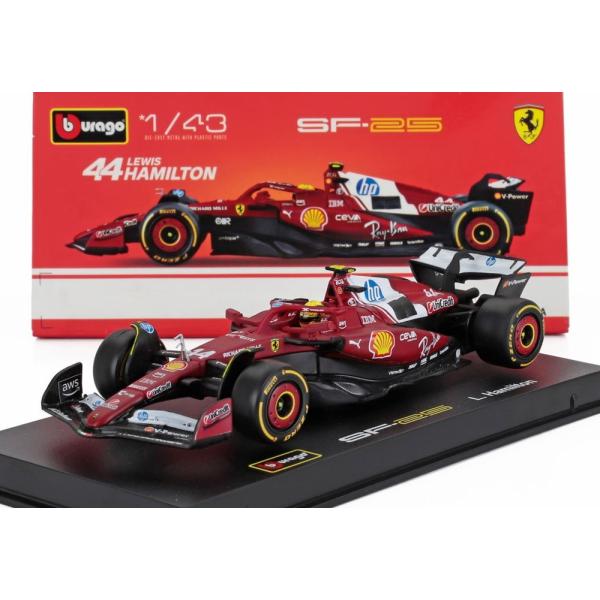 【予約】FERRARI F1 SF25 2025 ルイスハミルトン N44 レッド/ Bburago...