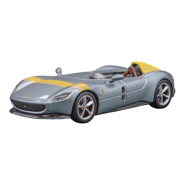 Ferrariフェラーリ Monza SP1 シルバーメタリック イエロー ダイキャストモデル ミニ...