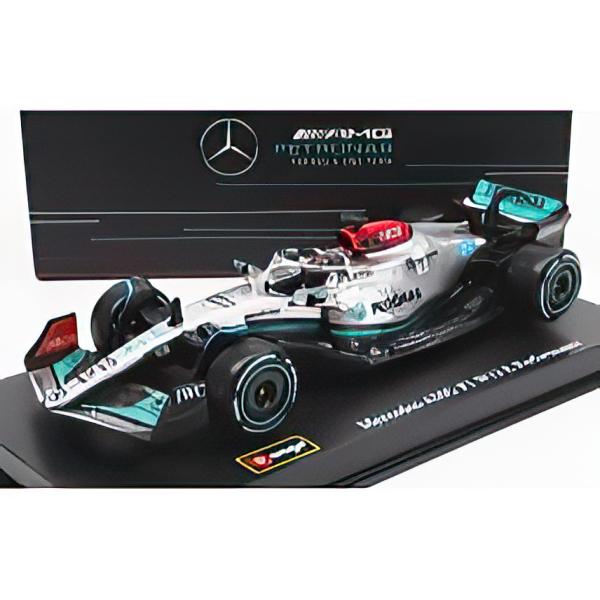MERCEDES F1 W13E ラッセル 2022 N63 シルバー/グリーン Bburago 1...