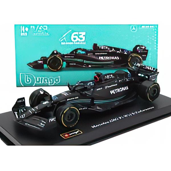 MERCEDES F1 W14 ラッセル フィギュア付 2023 N63 Bburago 1/43