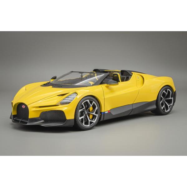 Bugatti W16 Mistral Cabriolet Yellow/Black Bburago...