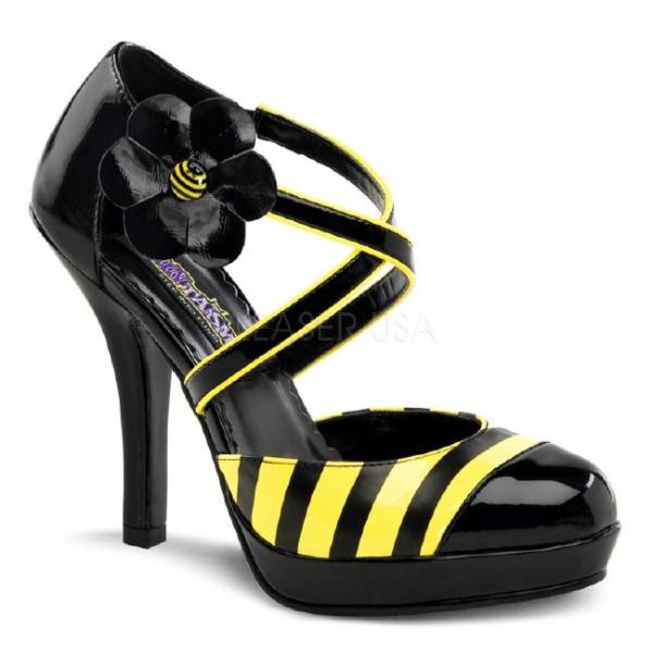 BUZZ-68 パンプス 4.5インチ(約11.5cm) ハイヒール ミツバチコスチューム /Ple...