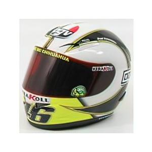 AGV - CASCO HELMET VALENTINO ROSSI MOTO GP 2006 - WHITE BLACK /Minichampsミニチャンプス ヘルメット レプリカ 1/2｜basque