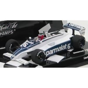 BRABHAM  F1 FORD BT49C N 6 SEASON 1981 H.REBAQUE  WHITE BLUE/ミニチャンプス 1/43｜basque