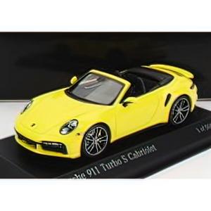 PORSCHEポルシェ 911 992 TURBO S CABRIOLET 2020 - YELLOW /Minichampsミニチャンプス 1/43 ミニカー｜basque