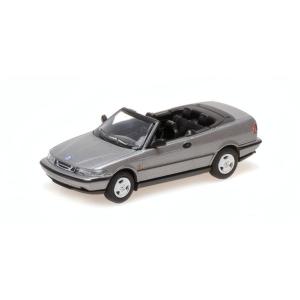 サーブ 900 カブリオレ オープン 1995 グレーメタリック / MINICHAMPS 1/87...
