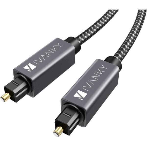 iVANKY 光デジタルケーブル 日本産光ファイバー使用 ハイレゾ/4.5m Toslink 光ケー...