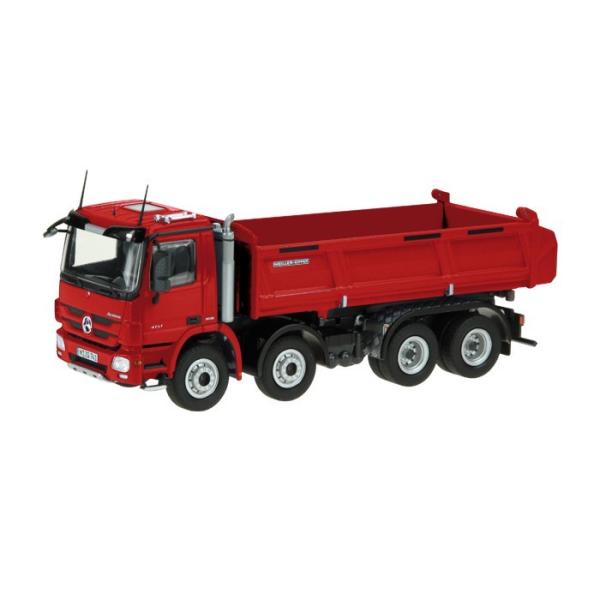 予約メルセデスベンツアクトロス 8X4  MEILLER レッド ダンプ車 741/10 /NZG ...