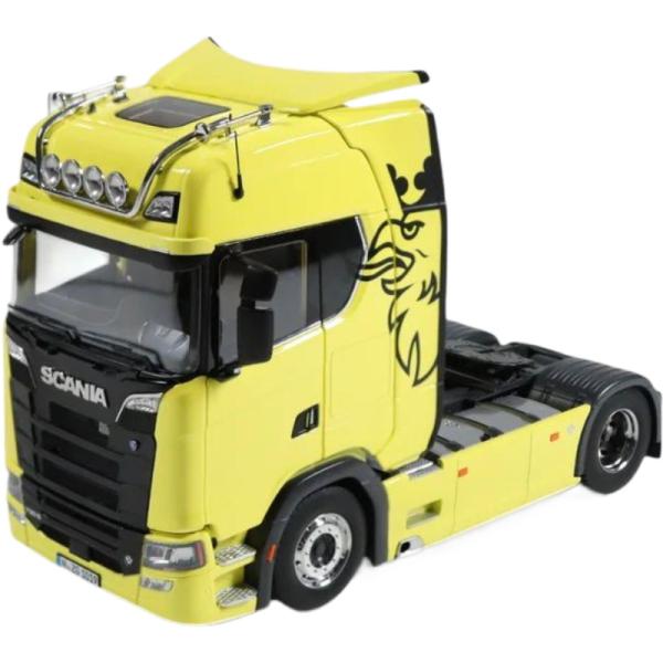 Scania V8 730S 4x2 イエロー / NZG 1/18 ミニカー 模型