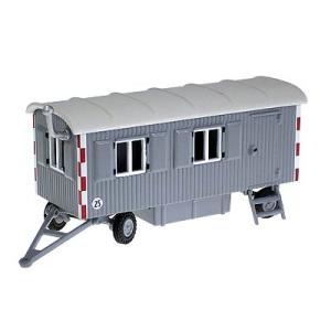 建設現場 トレーラー グレー 現場事務所 ジオラマ 建物 働く車 模型 モデル / NZG 1/87...