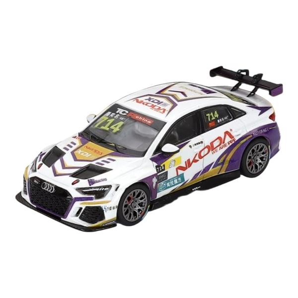 Audiアウディ RS3 LMS TCR #714 Yiming Pan 2024 ホワイト パープ...