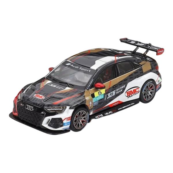 Audiアウディ RS3 LMS 326 CTCC レーシング 2025 ブラック/ホワイト/イエロ...