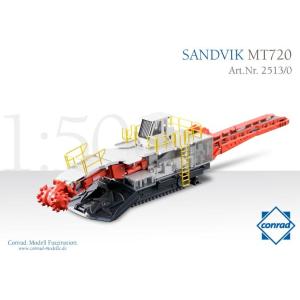 SANDVIK MT720 ロードヘッダ /CONRAD 1/50 建設機械 模型 2513/0