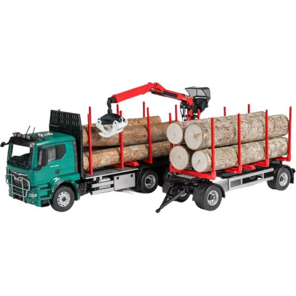 MAN TGS TN 33.540 DOLL ショートティンバートレーラー Epsilonクレーン付...