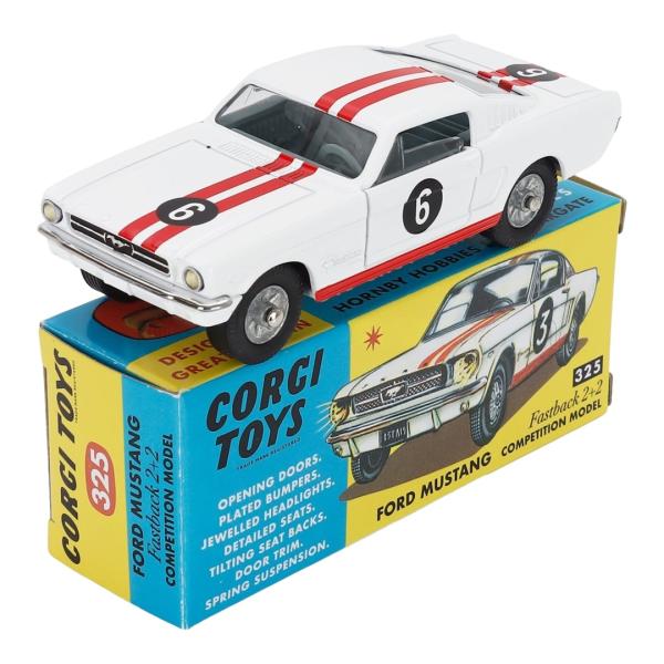 Ford Mustang Fastback 2+2 #6 コンペティション 1965 Corgi 1...