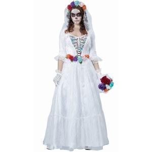 死人の花嫁コスチューム５点セット イベント仮装コスチューム コスプレ ・ハロウィン・大人女性用 送料...