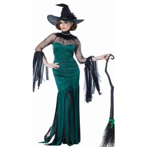 ゴージャスな魔女のコスチューム３点セット イベント仮装コスチューム コスプレ ・ハロウィン・大人女性...