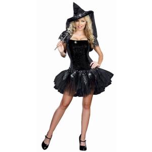 8113夜空に輝く魔女コスチューム4点セット仮装コスチューム コスプレ /ドリームガール・仮装・ハロ...