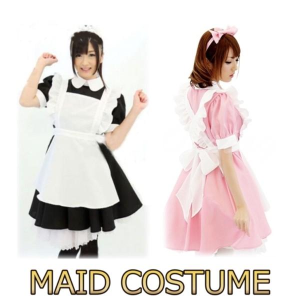 8009メイド服 可愛いメイドさん アキバ ロリータ　ゴスロリ 全2色 メイド喫茶 コスチューム コ...