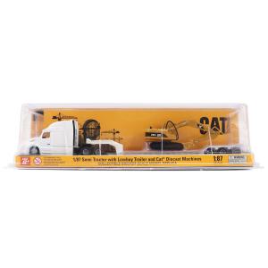 Peterbilt 579 Lowboy Trailer Caterpillar Diecast M...