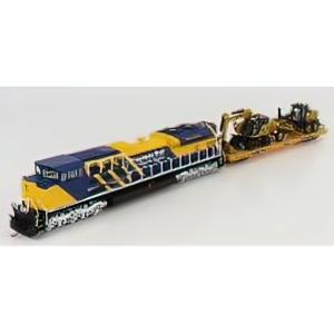 CATERPILLAR HO レールトレインセット CAT12M3 モーターグレーダー CATM323F ショベル トレーラー / ダイキャストマスターズ 1/87 模型