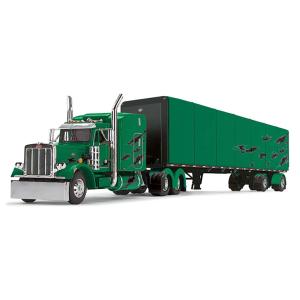 Peterbilt 359 &amp; 53ft Utility Roll Tarp グリーン/ブラック 建...