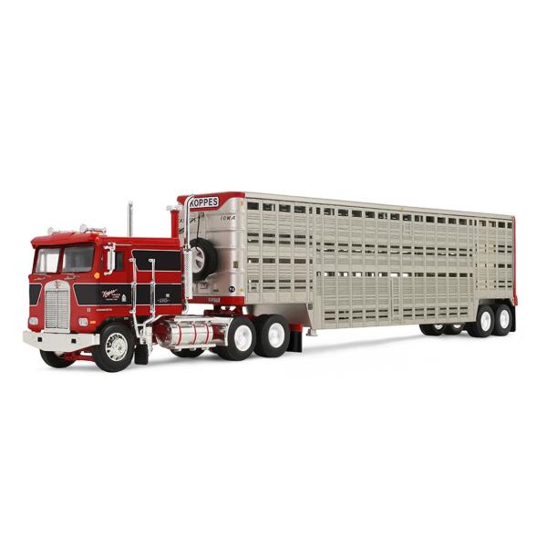 Kenworth K100 COE フラットトップ Koppes Truck Line トレーラー付...