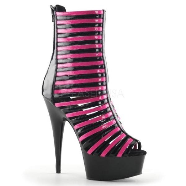 DELIGHT-600-39 6インチ(約15cm)ショートブーツ ハイヒール　ピンヒール  /Pl...