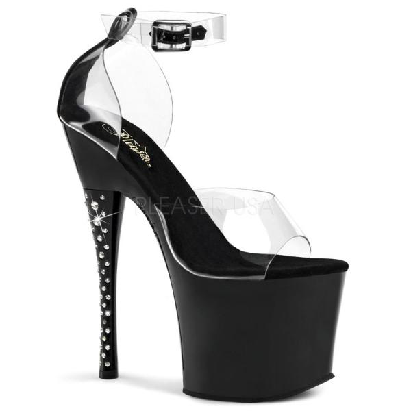 DIAMOND-742 7インチ(約18cm) クリア　ハイヒール ダイアモンドヒール ピンヒール ...