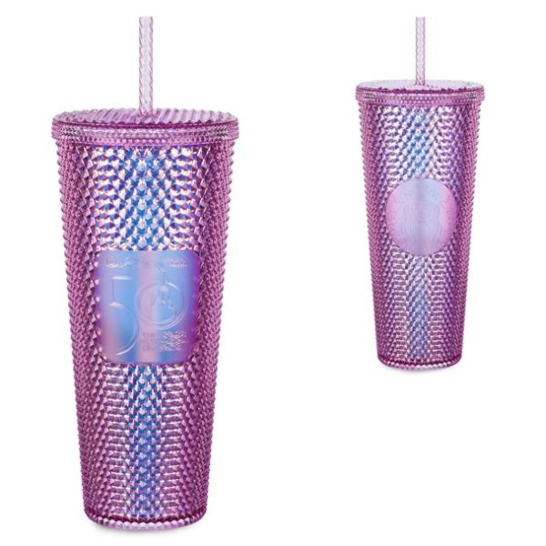 ウォルト ディズニー ワールド 50 周年記念 幾何学的なスターバックス タンブラー ストロー付き ...