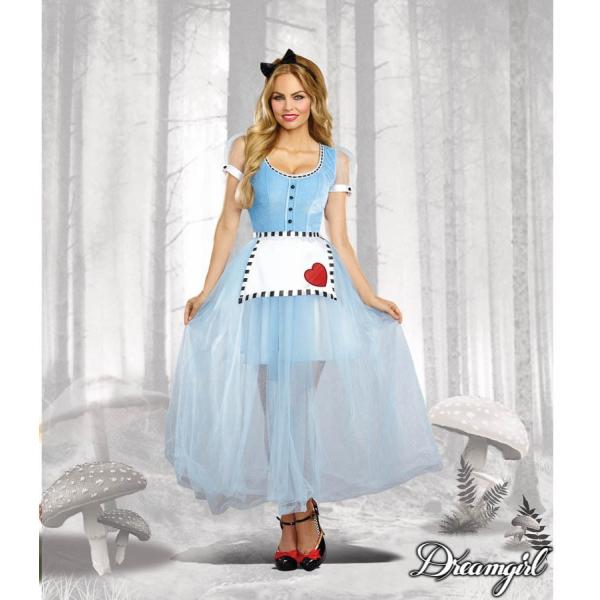 ラブリー・アリス 大人女性 　3点セット コスチューム コスプレ衣装　(二次会、結婚式、仮装、パーテ...
