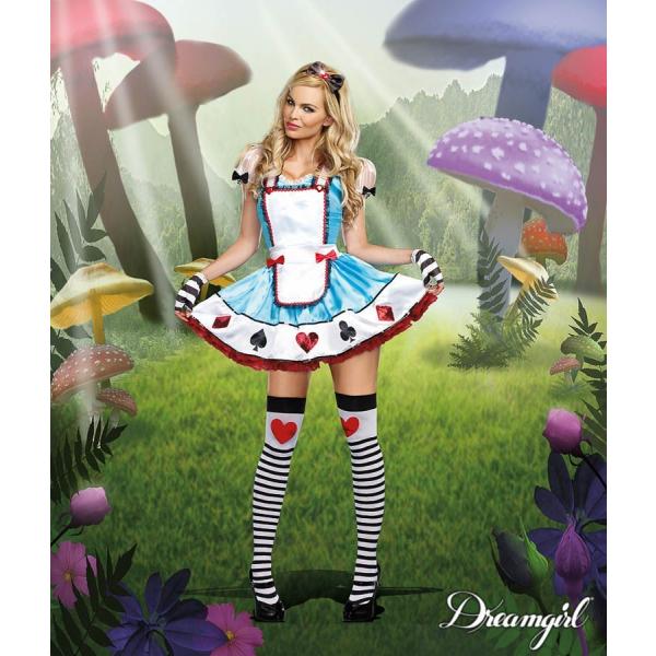 不思議の国のアリスコスチューム３点セット仮装コスチューム コスプレ /ドリームガール・仮装・ハロウィ...