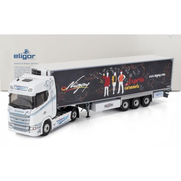 Scania S500 Semi Frigo Truck Cassonato Blanc Trans...
