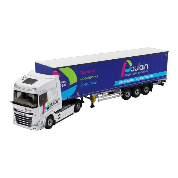 DAF XG 2021 TRUCK TELONATO POULAIN TRANSPORTS ホワイト...