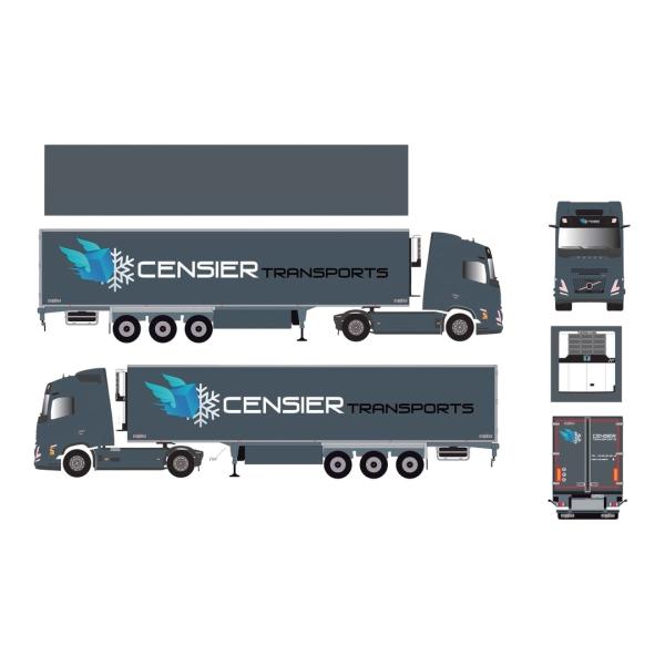 Censier Transports ボルボ FH Aero 冷凍冷蔵セミトレーラー / Eligo...