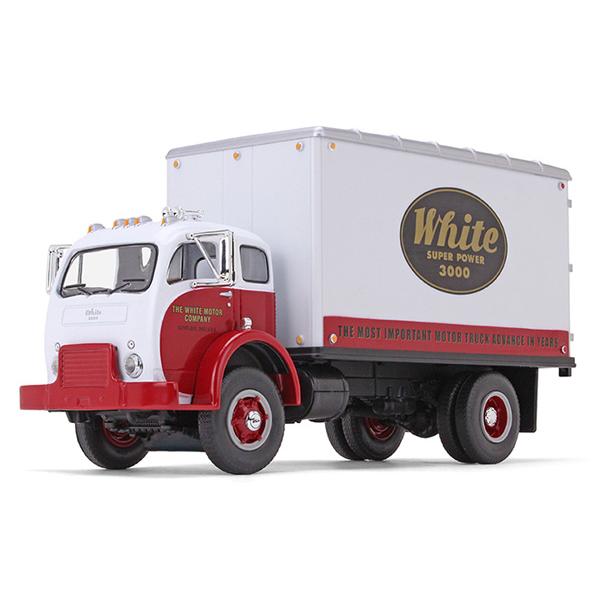 White Super Power 3000 COE デリバリートラック 建設機械模型 / Firs...