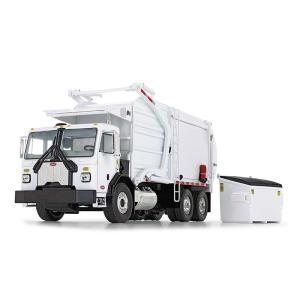 Peterbilt 520 Wittke フロントローダー &amp; ゴミ箱付 ホワイト 建設機械模型 /...