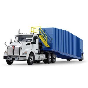 Kenworth T880 &amp; Pinnacle Frac Tank ホワイト &amp; ブルー 建設機械...