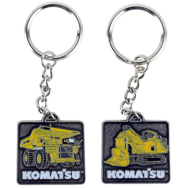 Komatsuコマツ 油圧ショベル &amp; マイニング ダンプトラック キーホルダー 建設機械 重機 /...