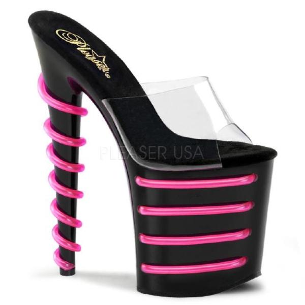 FLAMINGO-801T-4 8インチ(約20cm)ハイヒール　ピンヒール ミュールサンダル /P...