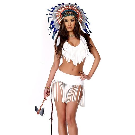 インディアンサマー　セクシーネイティブアメリカン コスチューム　3点セット　コスプレ衣装　(二次会、...