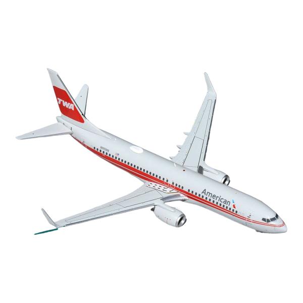American Airlines ボーイング 737-800W N915NN TWAヘリテージ塗装...