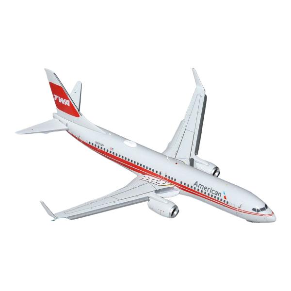 American Airlines ボーイング 737-800W TWAヘリテージ フラップダウン仕...