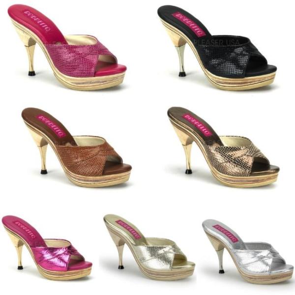 GENIE-101SP 4.5インチ(約11cm) ハイヒール ミュール /Pleaserプリーザー...