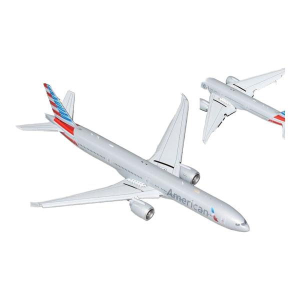 American Airlines ボーイング 777-300ER N736AT フラップダウン仕様...