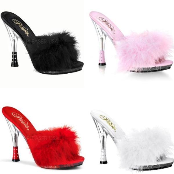 GLITZY-501-8 4.5インチ(約11cm) ハイヒール　ミュール  /Pleaserプリー...