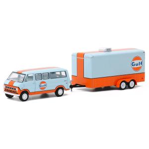 Fordフォード クラブワゴン カーハウラー 1972 ガルフ 積載車 働く車 模型 / Green...