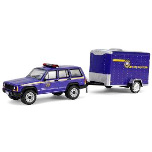 Jeep チェロキー NYPD トレーラー付 2001 Greenlight 1/64