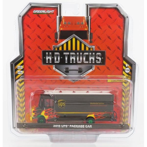 UPS 郵便配送トラック 2019 ブラック (グリーンホイール) / Greenlight 1/6...